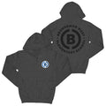 Brawerman Chenille Patch "Charcoal" Zip Up Hoodie