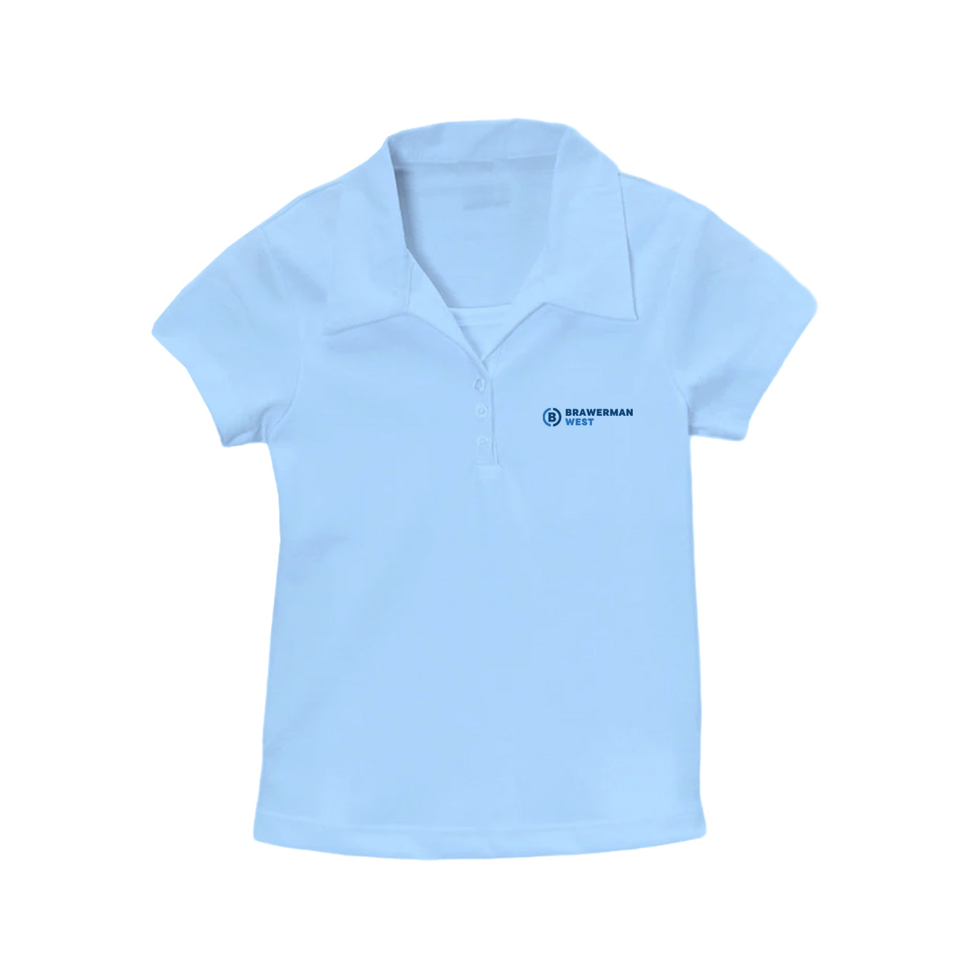 Brawerman "Sky Blue" Princess Cut Polo