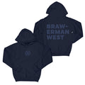 Brawerman Puff Logo "Navy" Hoodie