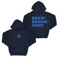 Brawerman Puff Logo "Navy" Hoodie