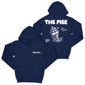 Pier Day Puff Print "Navy Blue" Zip Up Hoodie
