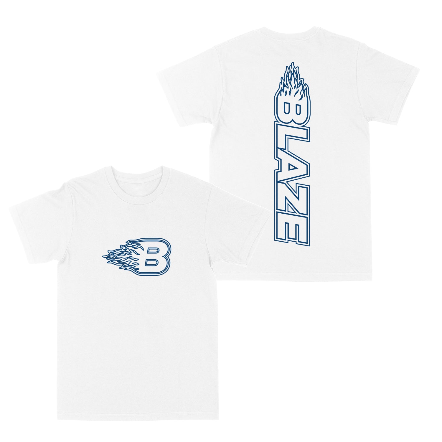 Blaze Outline "White" Tee